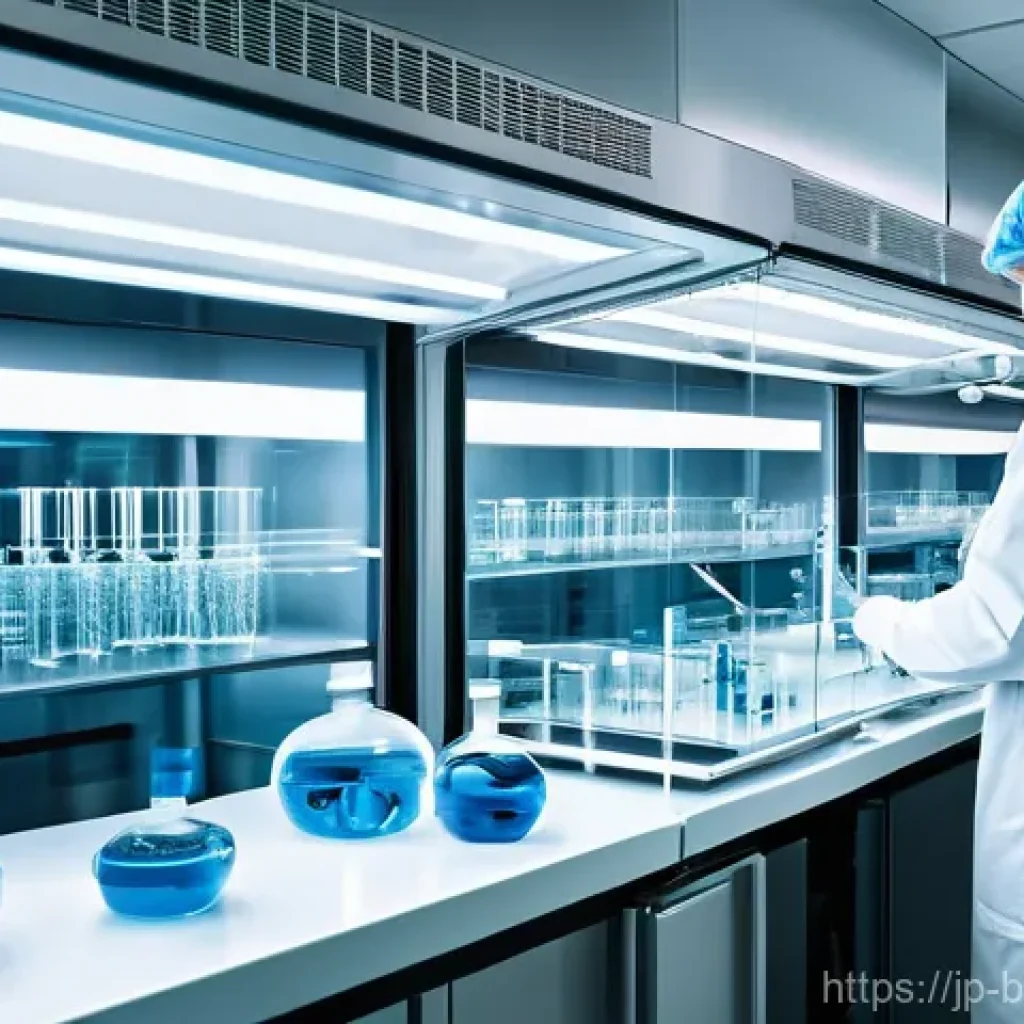 스마트 바이오 배양 시스템 - **Futuristic Smart Bio-Culture Lab in Action**
"A highly advanced, brightly lit, and meticulousl...