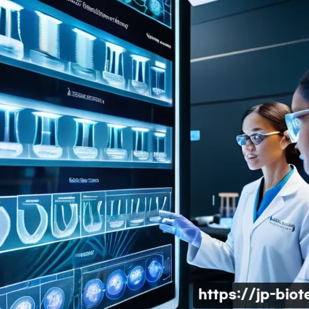 바이오 제약 회사 투자 - **Prompt:** A state-of-the-art biopharmaceutical research laboratory with a diverse team of male and...